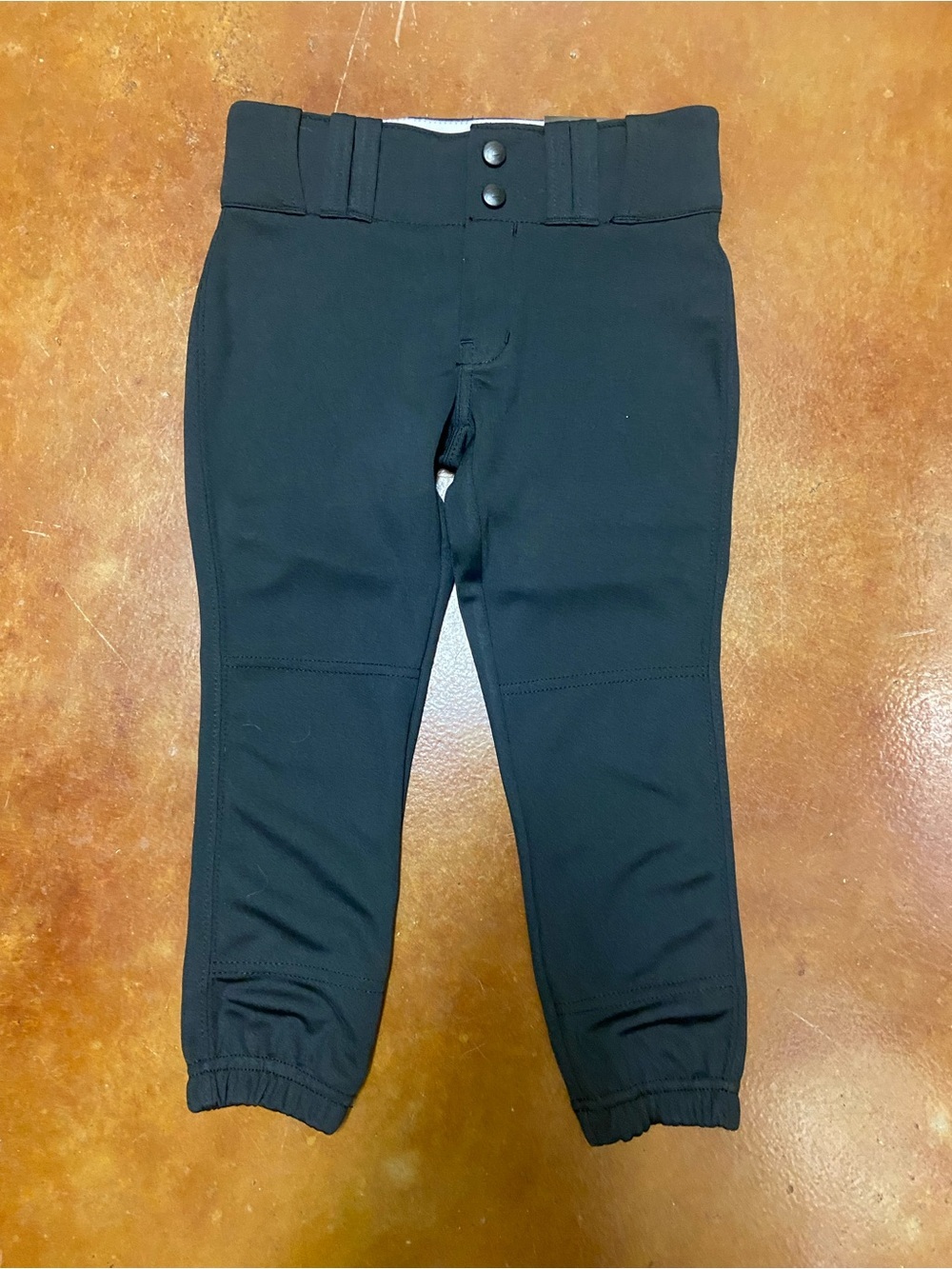 NWT CHAMPRO Girls Low-Rise Softball Pants Black Size Small Fastpitch Sporty
